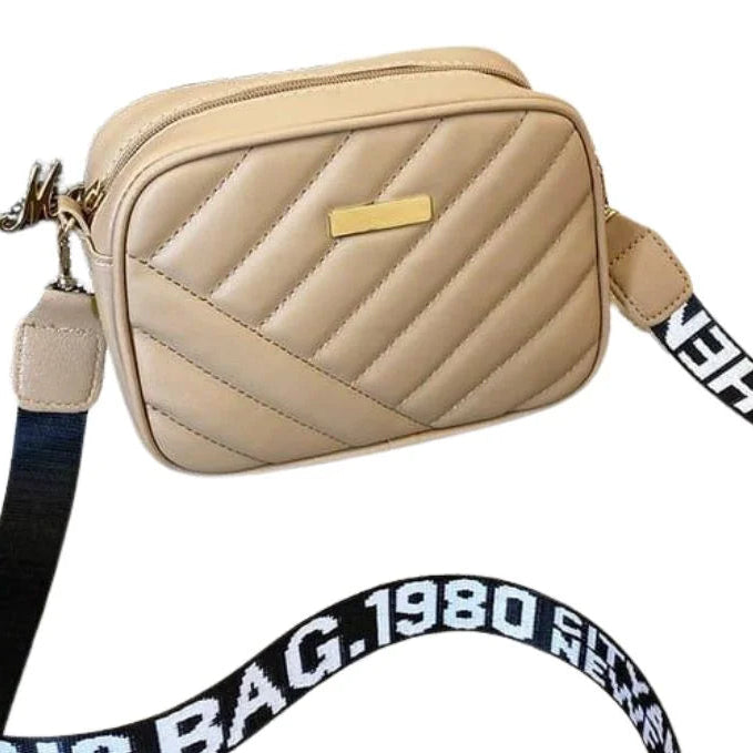 Aura Cream Leather Handbag for Girls & Women | Stylish Shoulder & Crossbody Bag | Daily Use & Gift