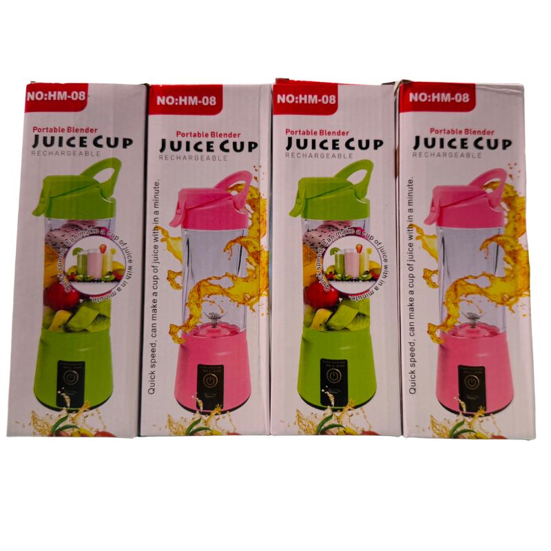 Portable USB Rechargeable Juicer Blender Cup | Personal Smoothie Maker | Travel-Friendly | Random Color