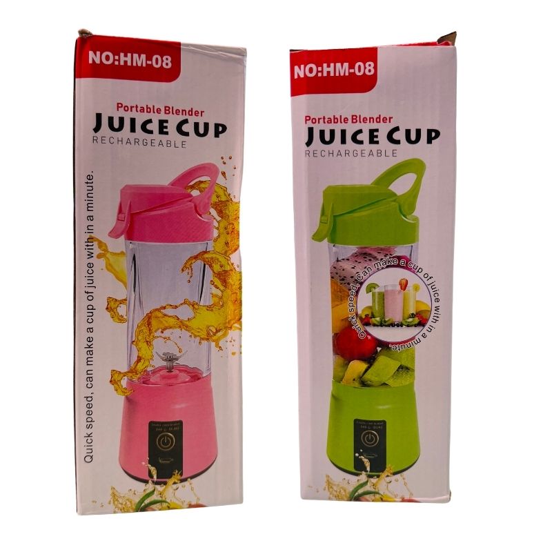 Portable USB Rechargeable Juicer Blender Cup | Personal Smoothie Maker | Travel-Friendly | Random Color