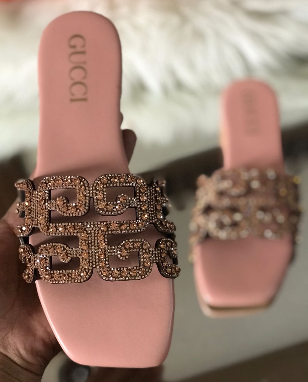 Gucci Style Luxury Slippers for Women – Premium Comfort | Size 36–41