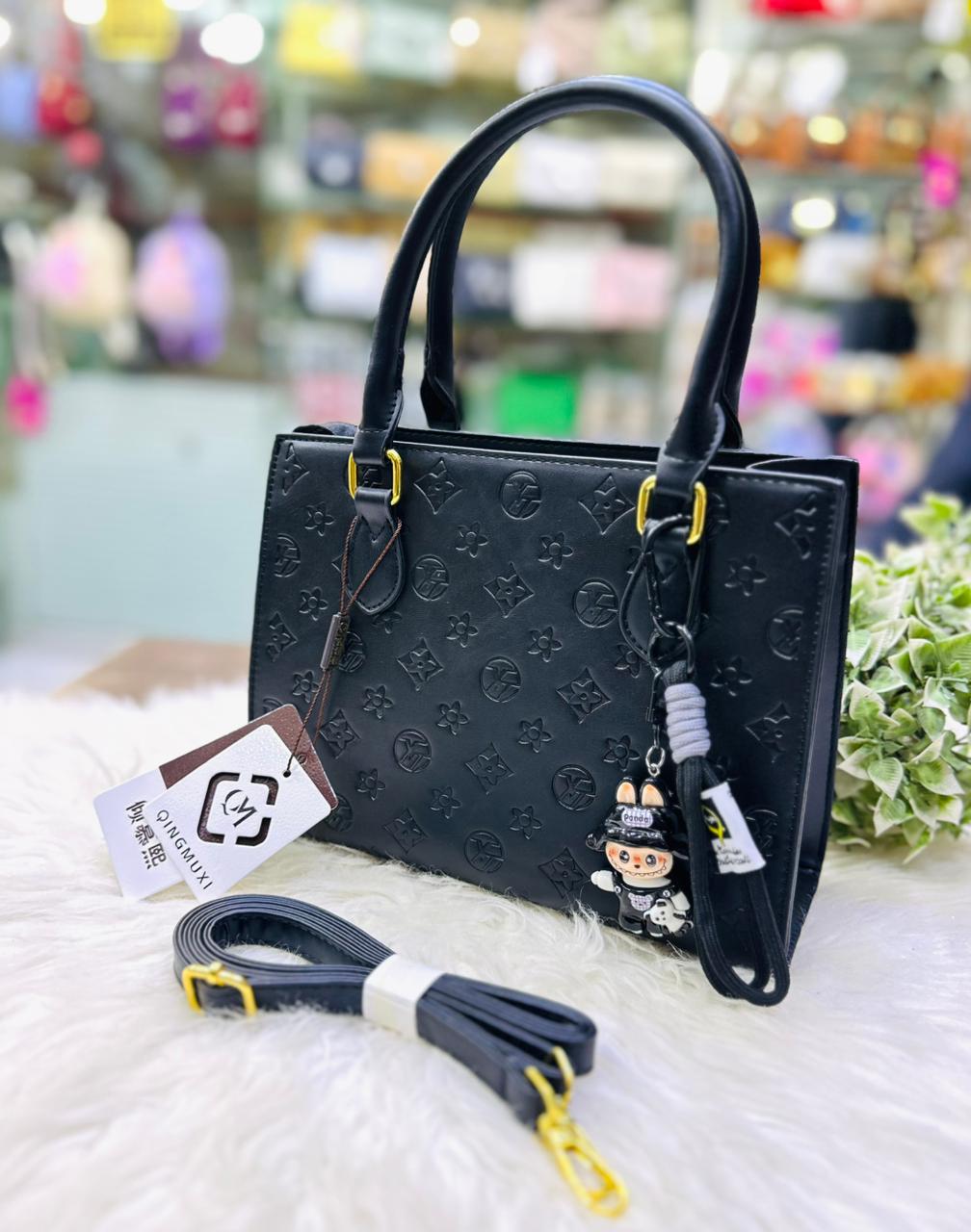 Official Branded Leather Handbag & Crossbody Bag for Women | Premium Stylish Shoulder Bag with Long Belt