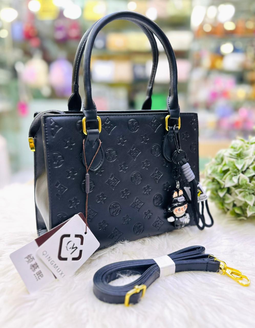 Official Branded Leather Handbag & Crossbody Bag for Women | Premium Stylish Shoulder Bag with Long Belt