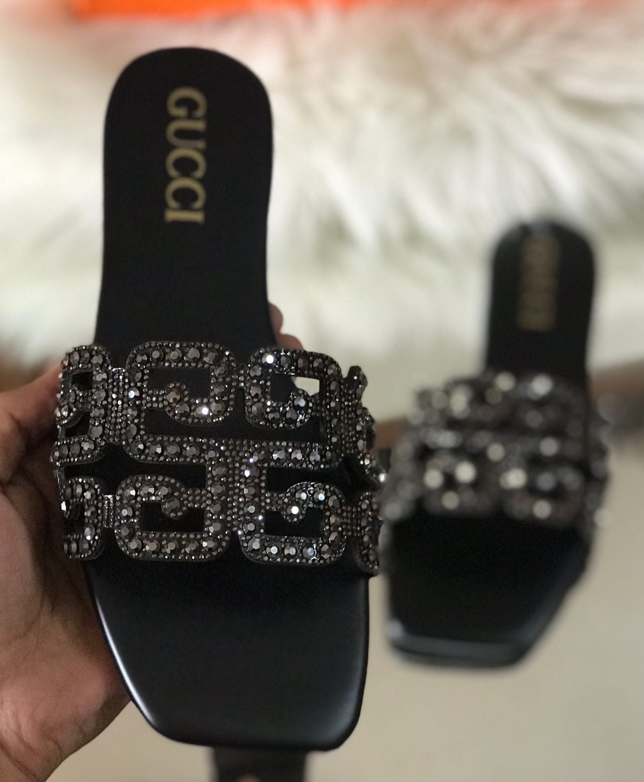 Gucci Style Luxury Slippers for Women – Premium Comfort | Size 36–41