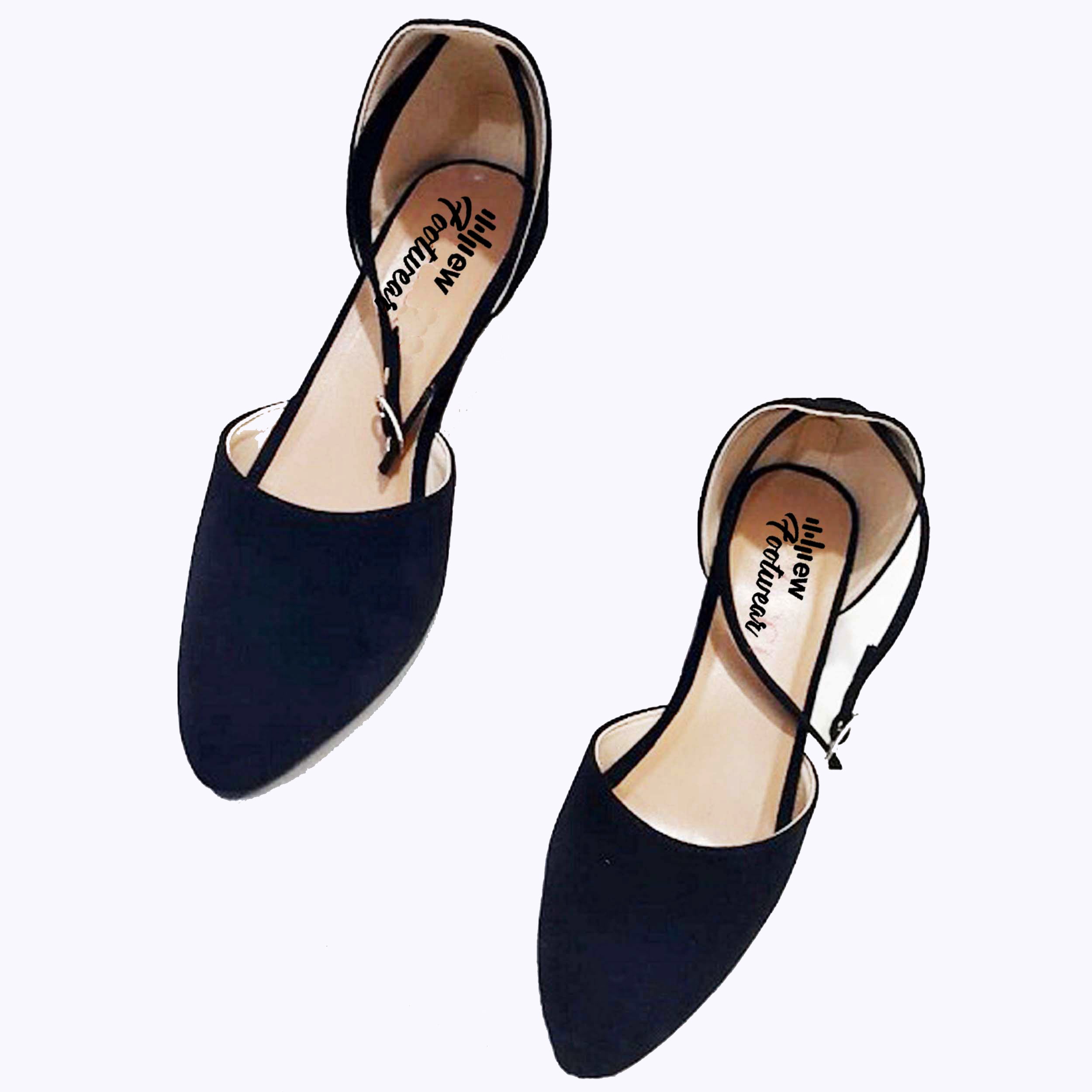 Stylish Velvet Heel Pump Shoes for Ladies – 2 Inch Elegant Party Wear Heels 36/Black